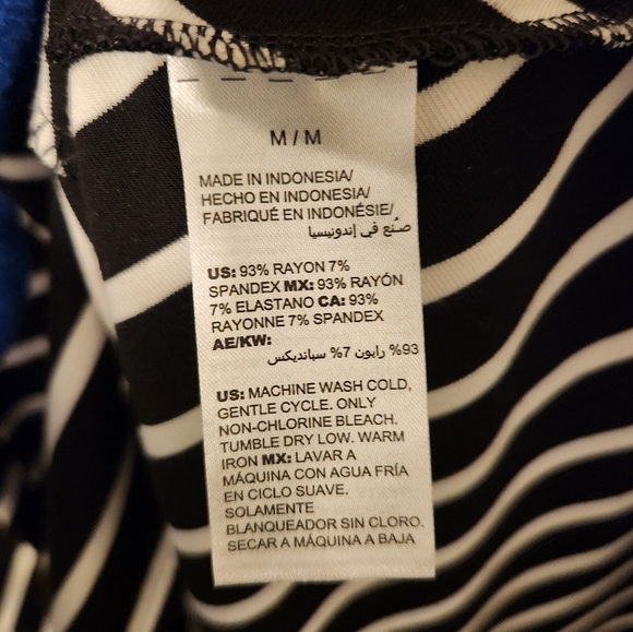 Soma Cafe Striped Black Trapeze Dress - Soft & Flowy - Your Summer Go-To! - Picture 13 of 13